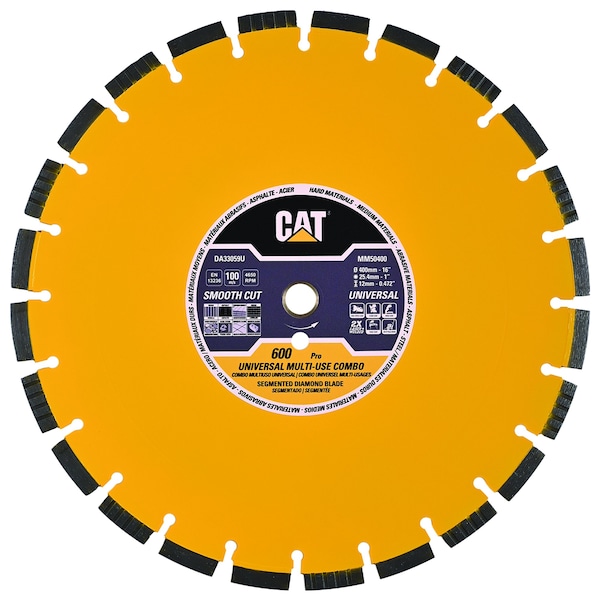 600 Pro Universal Multi Material Laser Welded Diamond Blade 16-In - 400mm